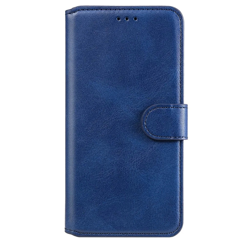 Drop-resistant Stand Design Leather Wallet Mobile Phone Cover Case for Samsung Galaxy A22 5G (EU Version) - Blue - 7
