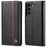 LC.IMEEKE Leather Case Carbon Fiber Pattern Phone Shell with Wallet for Samsung Galaxy S21+ 5G - Style 2 - 1