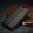 LC.IMEEKE Leather Case Carbon Fiber Pattern Phone Shell with Wallet for Samsung Galaxy S21+ 5G - Style 2 - 6