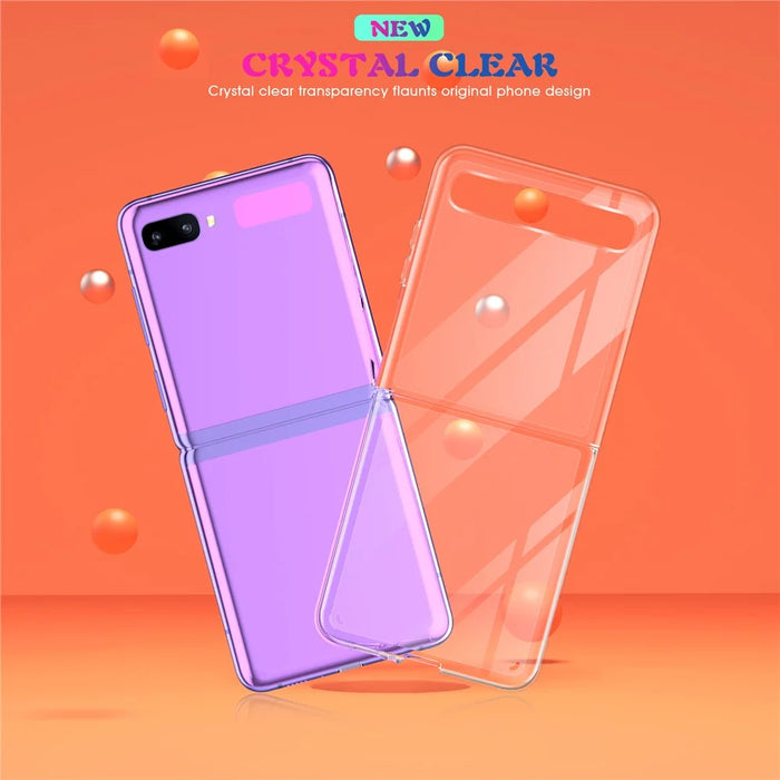 Anti Scratch Transparent Hard PC Phone Protective Cover Case for Samsung Galaxy Z Flip - 3