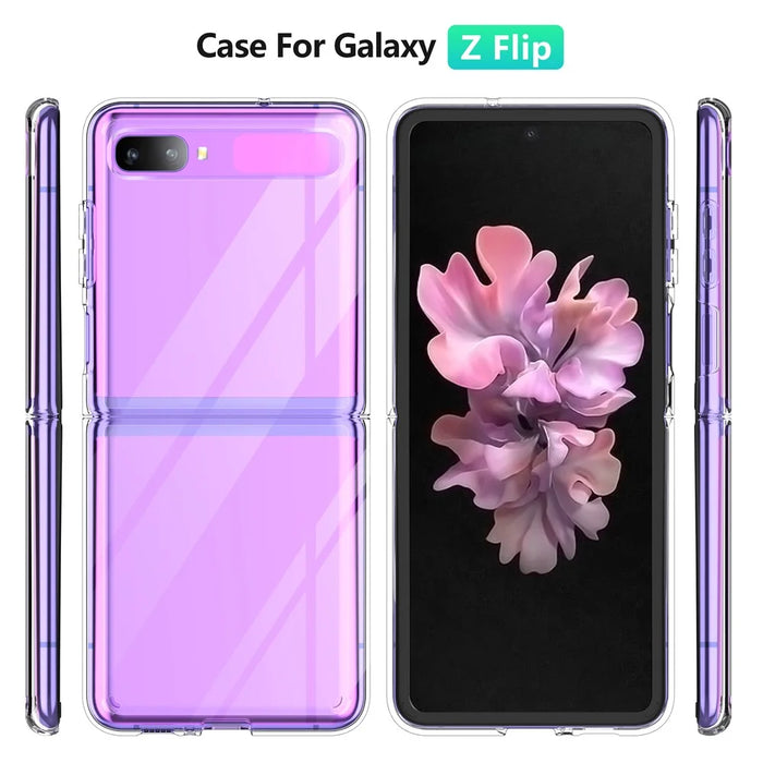Anti Scratch Transparent Hard PC Phone Protective Cover Case for Samsung Galaxy Z Flip - 6