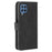 Skin-Feeling Folio Flip Leather Phone Case Cover with Stand Wallet for Samsung Galaxy M32 (Global Version) - Black - 4