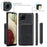 JEEHOOD Magnetic Absorption Impact-Resistant Detachable 2-in-1 Hybrid Case with Zipper Closure Wallet for Samsung Galaxy A12 - Black - 7