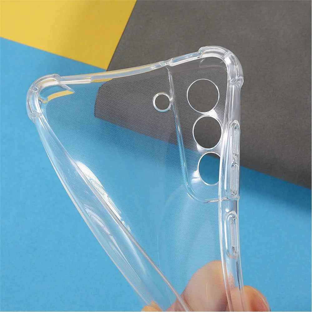 Soft TPU Bumper Protective Slim Back Protective Cover for Samsung Galaxy S21 FE - Transparent - 7