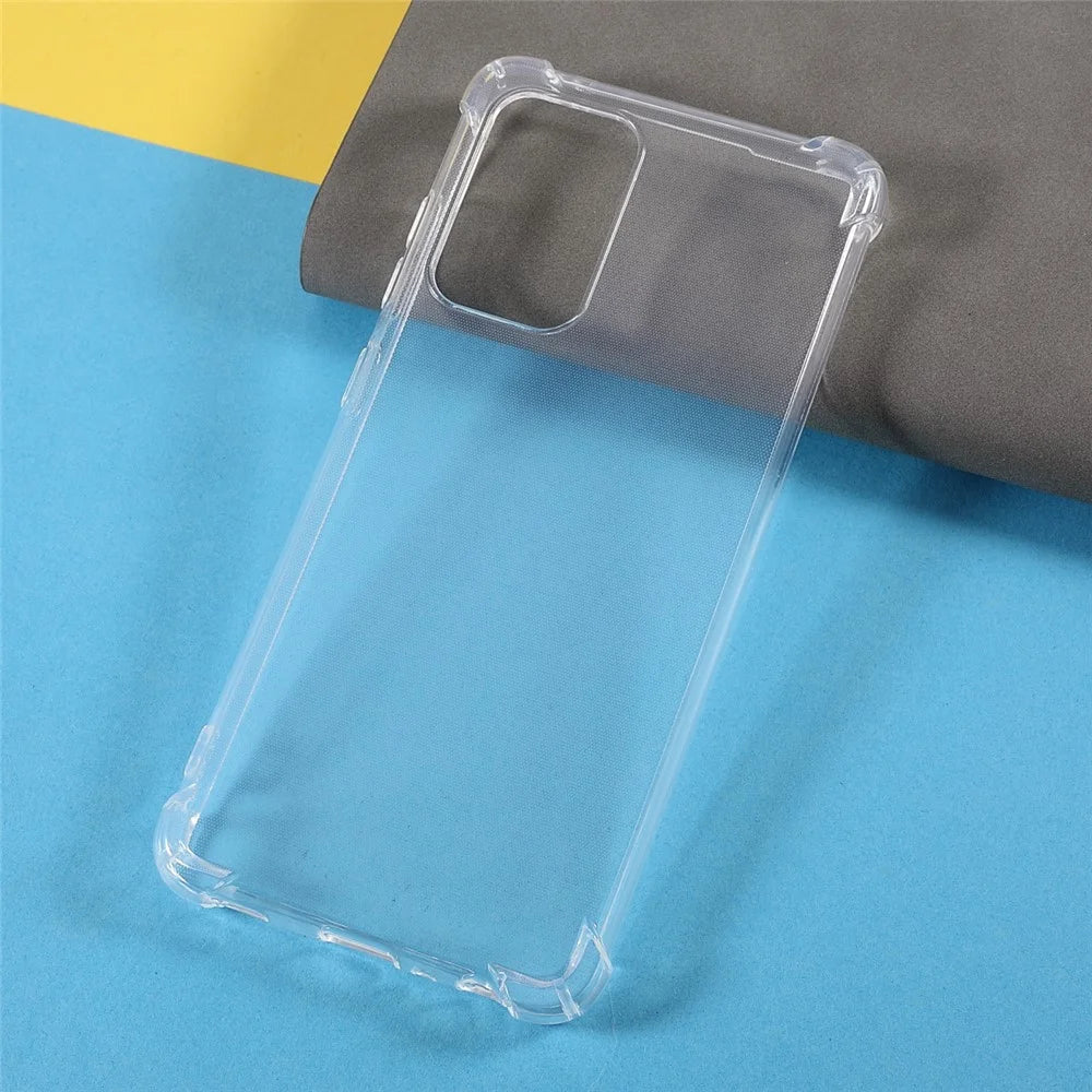 Clear Reinforced Corners TPU Shock-Absorption Flexible Cell Phone Cover for Samsung Galaxy A52 4G/A52 5G/A52s 5G/A52s 5G - Transparent - 3
