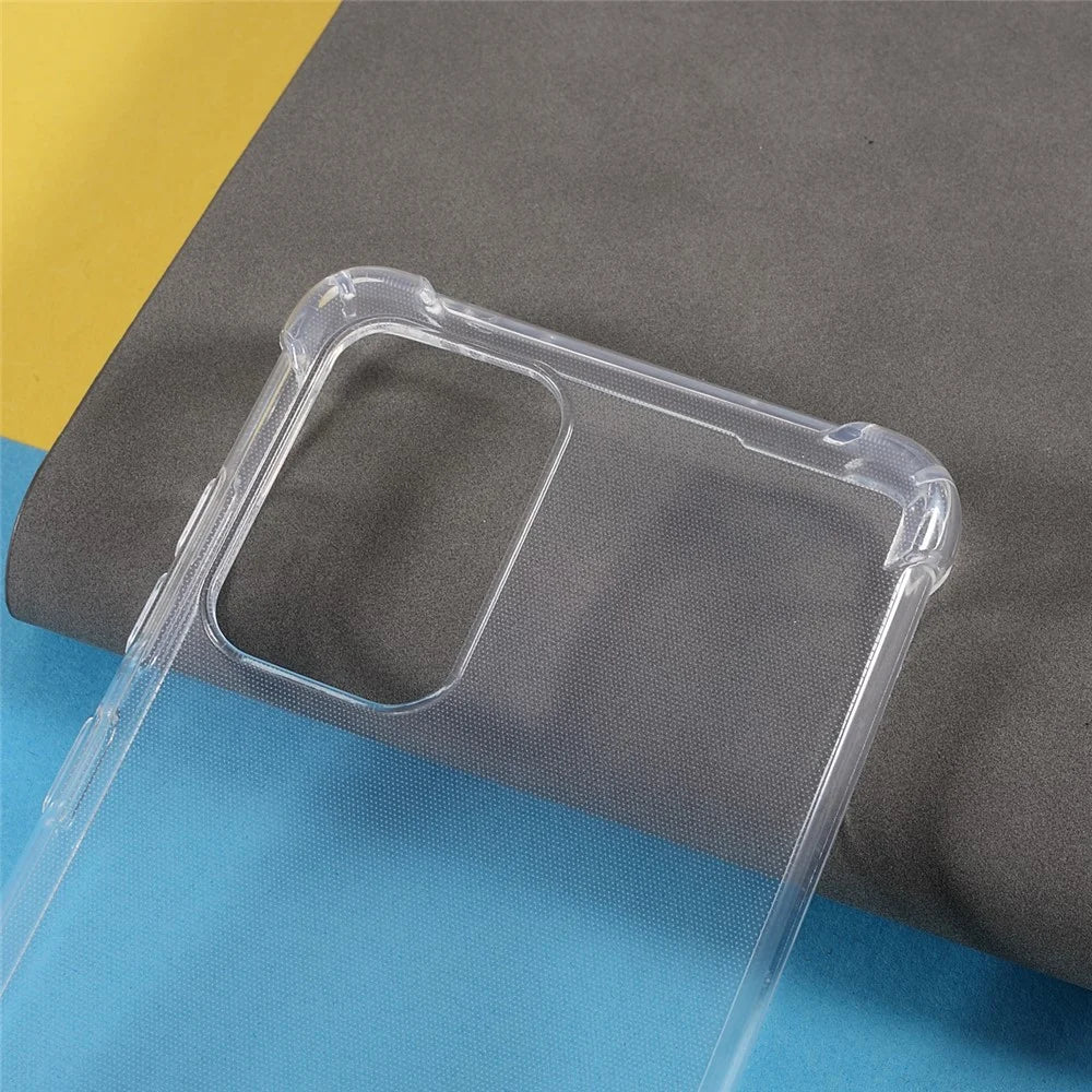 Clear Reinforced Corners TPU Shock-Absorption Flexible Cell Phone Cover for Samsung Galaxy A52 4G/A52 5G/A52s 5G/A52s 5G - Transparent - 4