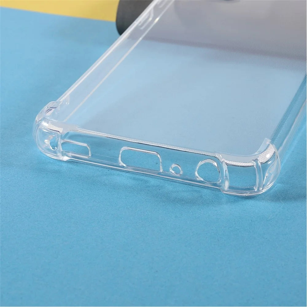 Clear Reinforced Corners TPU Shock-Absorption Flexible Cell Phone Cover for Samsung Galaxy A52 4G/A52 5G/A52s 5G/A52s 5G - Transparent - 5