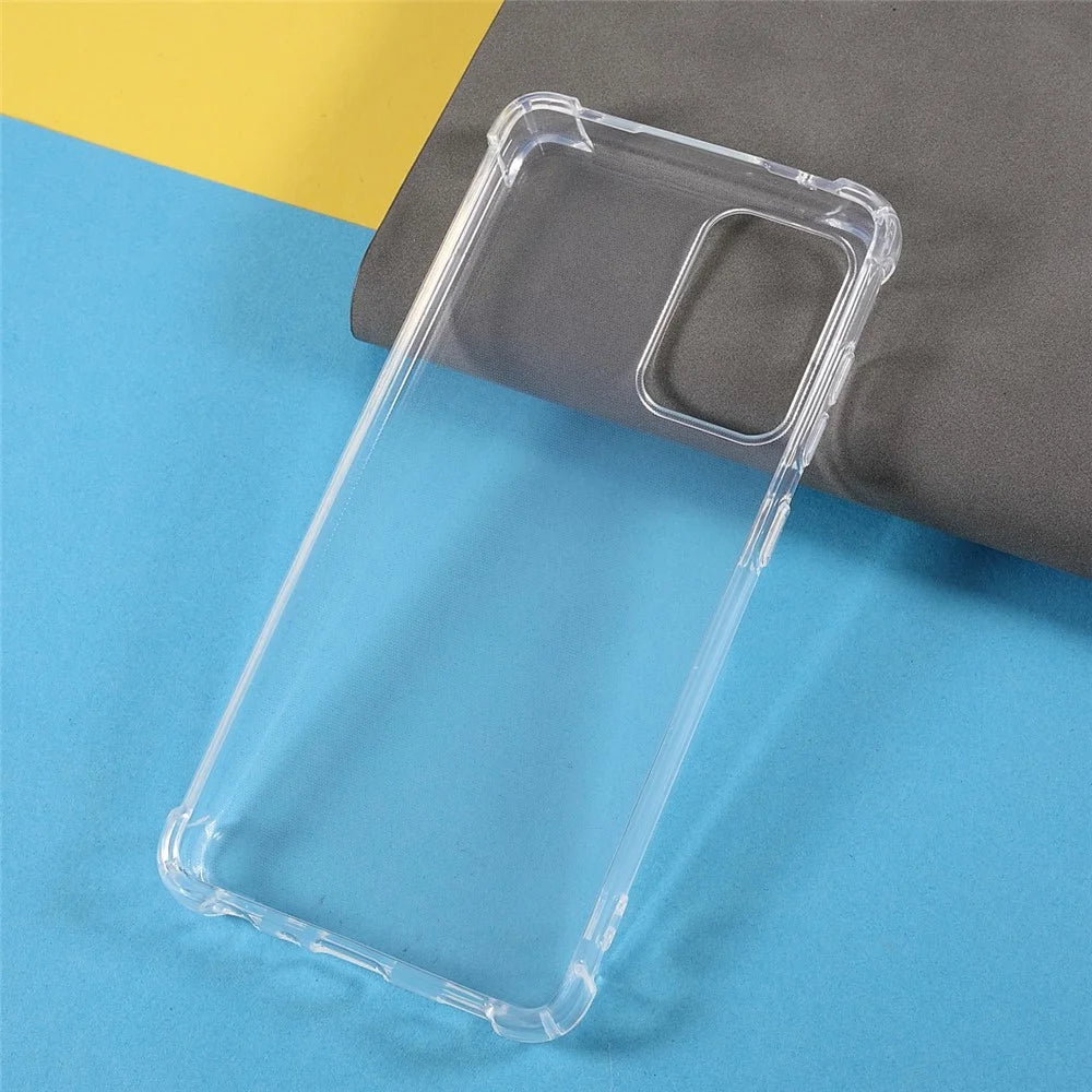 Clear Reinforced Corners TPU Shock-Absorption Flexible Cell Phone Cover for Samsung Galaxy A52 4G/A52 5G/A52s 5G/A52s 5G - Transparent - 6