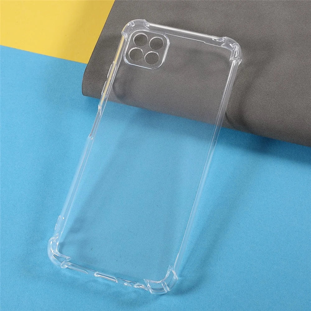 Flexible Clear TPU Reinforced Corners Anti-Scratch Protective Phone Case Cover for Samsung Galaxy A22 5G (EU Version) - Transparent - 3