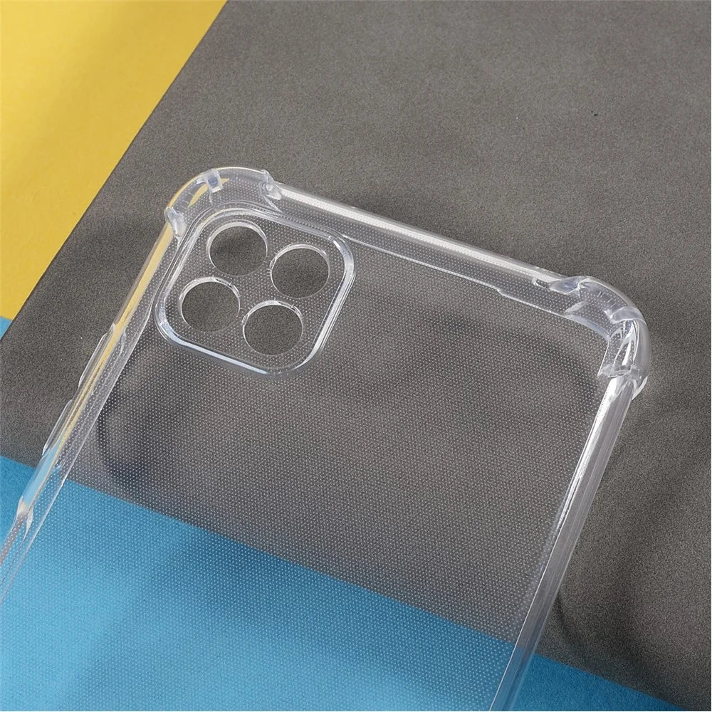 Flexible Clear TPU Reinforced Corners Anti-Scratch Protective Phone Case Cover for Samsung Galaxy A22 5G (EU Version) - Transparent - 4