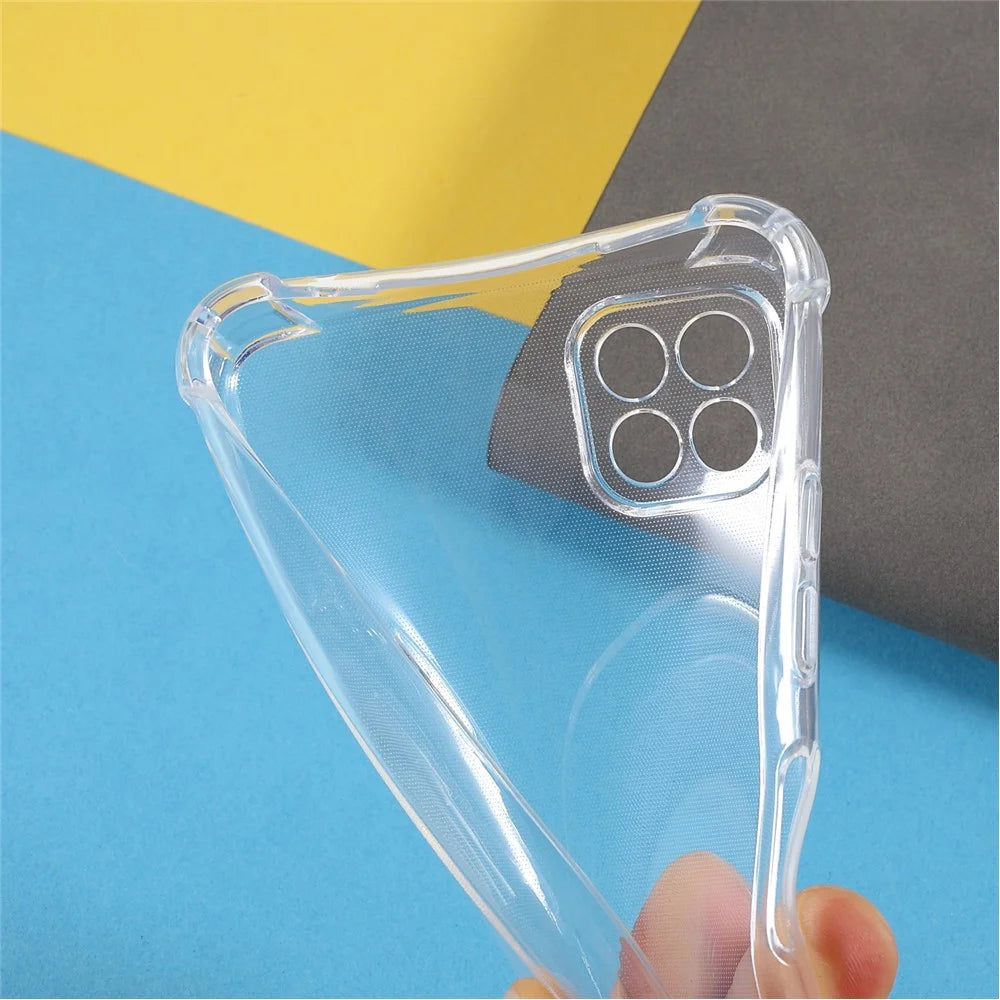 Flexible Clear TPU Reinforced Corners Anti-Scratch Protective Phone Case Cover for Samsung Galaxy A22 5G (EU Version) - Transparent - 7