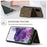 DG.MING M1 Series Phone Case PU + TPU + PC Back Cover with Magnetic Tri-Fold Wallet Kickstand for Samsung Galaxy S20 Plus - Coffee - 2