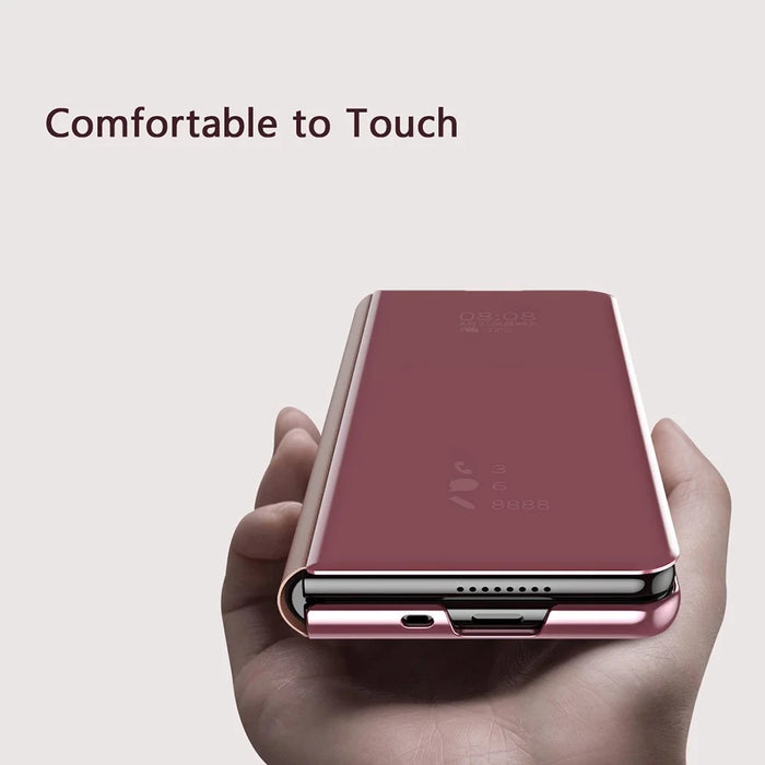 For Samsung Galaxy Z Fold3 5G Flip Leather Cover with Stand Full Body Protective Phone Case - Black - 2