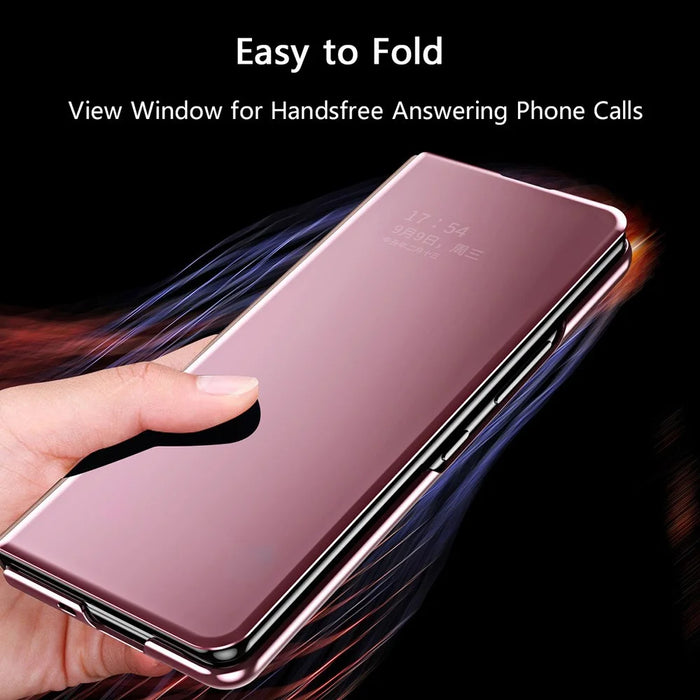 For Samsung Galaxy Z Fold3 5G Flip Leather Cover with Stand Full Body Protective Phone Case - Black - 3