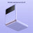 Skin Feel Solid Color Shock-Resistant Protection PC Cell Phone Case with Kickstand for Samsung Galaxy Z Flip3 5G - Black - 6
