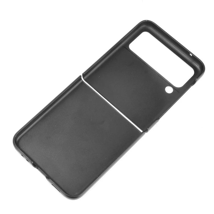 Shockproof Crocodile Texture PU Leather Coated PC Protective Back Cover for Samsung Galaxy Z Flip3 5G - Black - 4