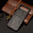 Shockproof Crocodile Texture PU Leather Coated PC Protective Back Cover for Samsung Galaxy Z Flip3 5G - Black - 5