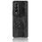 Premium Crocodile Texture PU Leather Coated Hard PC Back Cover Protective Cell Phone Case for Samsung Galaxy Z Fold3 5G - Black - 2