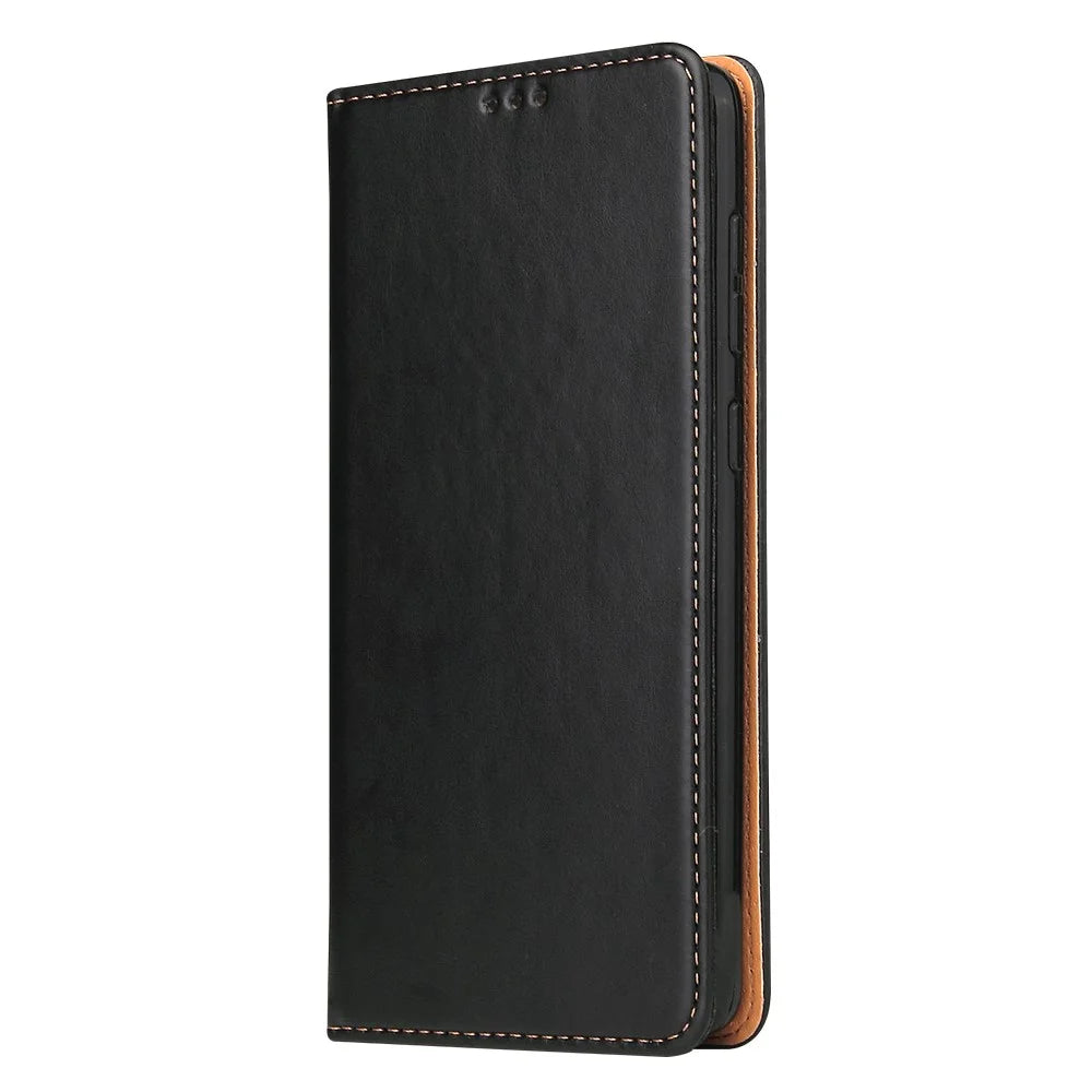 Wallet Genuine Texture PU Leather Stand Case for Samsung Galaxy A71 5G SM-A716 - Black - 2