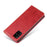 Phone Cover Wallet Design Genuine Texture PU Leather Stand Case for Samsung Galaxy A51 5G SM-A516 - Red - 7