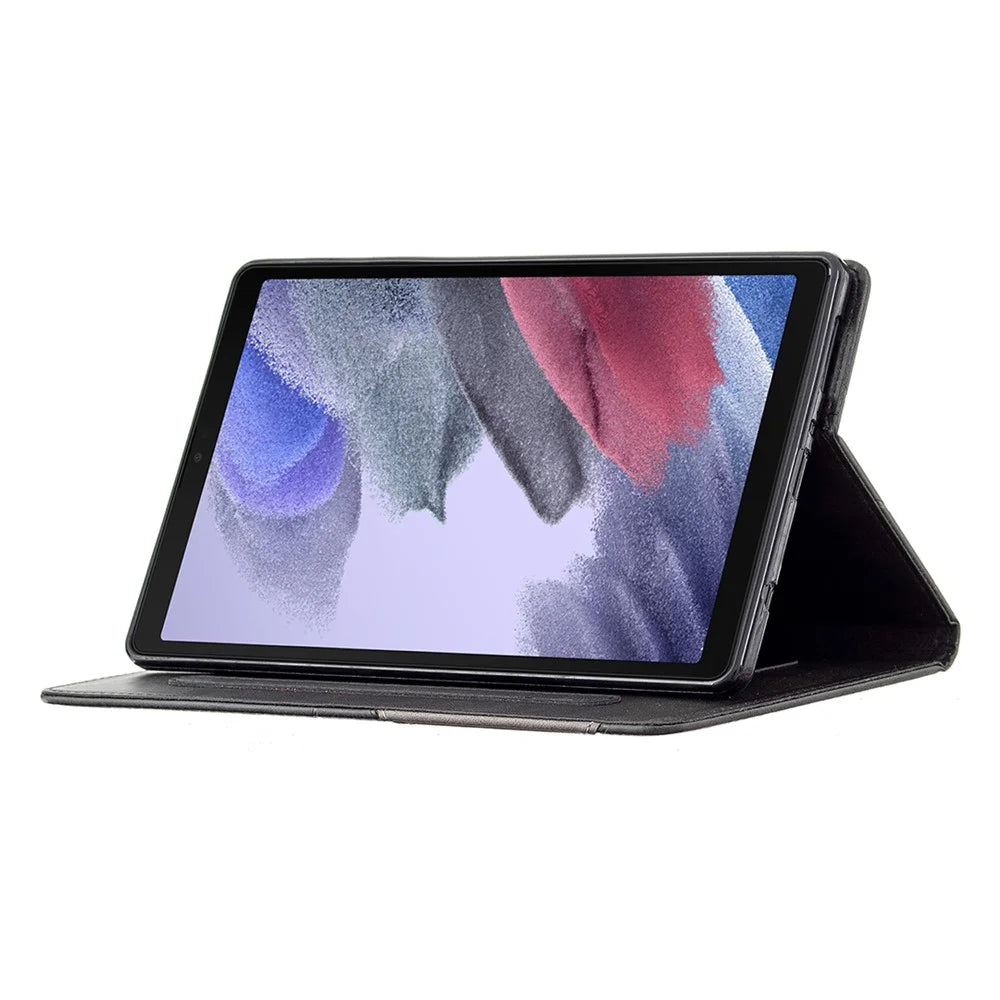 Geometric Pattern Design Card Slots Leather Tablet Case Cover for Samsung Galaxy Tab A7 Lite 8.7-inch/T220/T225 - Black - 5