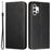 Full Protection Magnetic Clasp Carbon Fiber Texture Leather Wallet Stand Case Shell for Samsung Galaxy A32 4G - Black - 1
