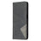 For Samsung Galaxy M32 (Global Version) Card Holder Design Rhombus-Like Imprinting Shock-Absorbed Leather Stand Case Shell - Black - 2