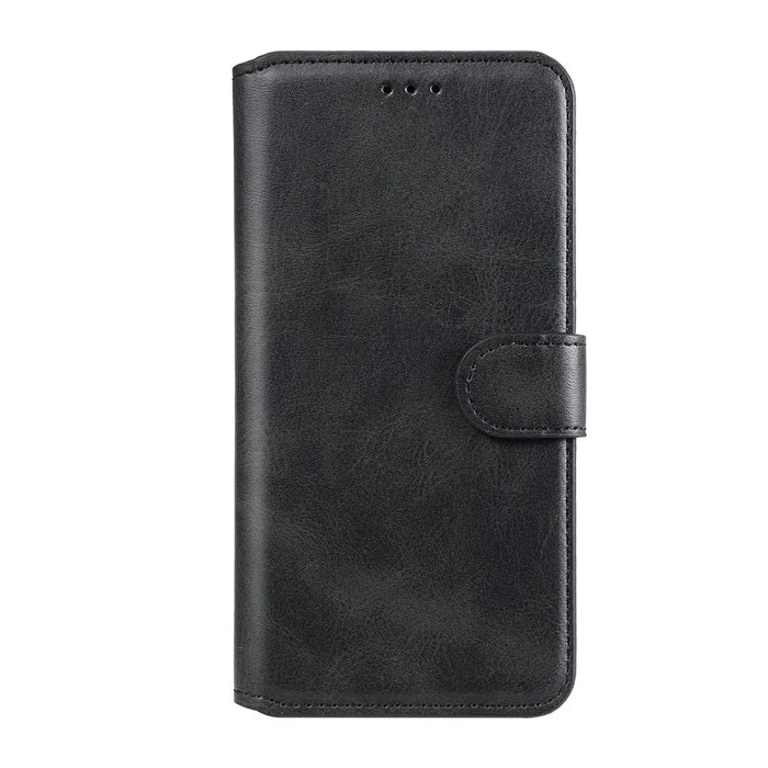 Classic Style Book-Style Flip Wallet Stand Design Leather Phone Case for Samsung Galaxy M32 (Global Version) - Black - 7