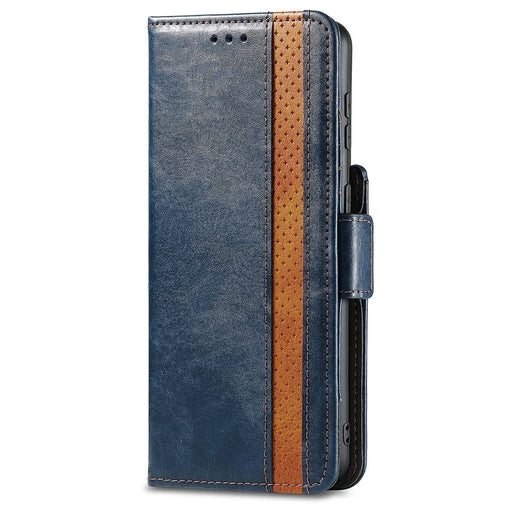 For Samsung Galaxy S21 Ultra 5G Phone Cases CASENEO PU Leather Cover Stand with RFID Blocking Wallet - Dark Blue - 2