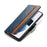 For Samsung Galaxy S21 Ultra 5G Phone Cases CASENEO PU Leather Cover Stand with RFID Blocking Wallet - Dark Blue - 6