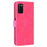 Skin-Touch PU Leather Flip Folio Cover with Stand for Samsung Galaxy A03s (166.5mm) - Rose - 4