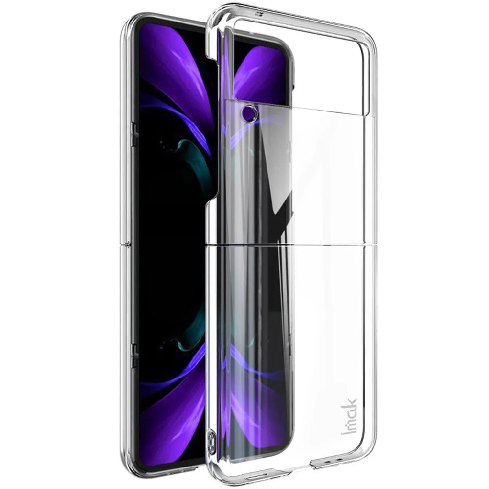 IMAK Air II Pro Drop-Proof Wear Resistant PC Crystal Cover Shell (Upper Cover + Lower Cover) for Samsung Galaxy Z Flip3 5G - 1