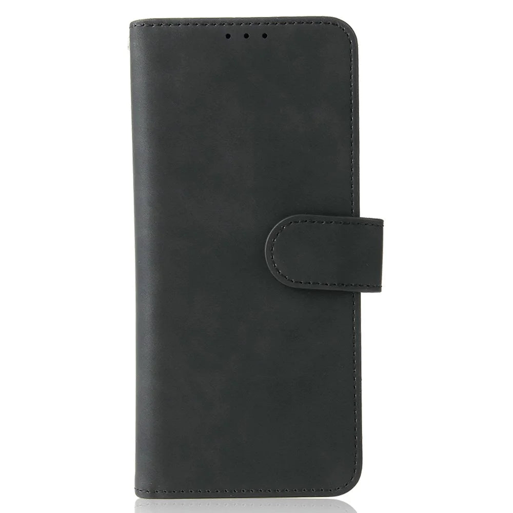 Skin-touch Wallet Stand Leather Case Phone Protective Cover for Samsung Galaxy Z Fold3 5G - Black - 2