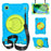360 Degree Rotation Kickstand PC + Silicone Tablet Case Cover with Shoulder Strap for Samsung Galaxy Tab A7 Lite 8.7-inch - Blue/Grass Green - 1