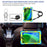 360 Degree Rotation Kickstand PC + Silicone Tablet Case Cover with Shoulder Strap for Samsung Galaxy Tab A7 Lite 8.7-inch - Blue/Grass Green - 3
