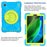 360 Degree Rotation Kickstand PC + Silicone Tablet Case Cover with Shoulder Strap for Samsung Galaxy Tab A7 Lite 8.7-inch - Blue/Grass Green - 4