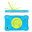 360 Degree Rotation Kickstand PC + Silicone Tablet Case Cover with Shoulder Strap for Samsung Galaxy Tab A7 Lite 8.7-inch - Blue/Grass Green - 5