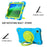 360 Degree Rotation Kickstand PC + Silicone Tablet Case Cover with Shoulder Strap for Samsung Galaxy Tab A7 Lite 8.7-inch - Blue/Grass Green - 6