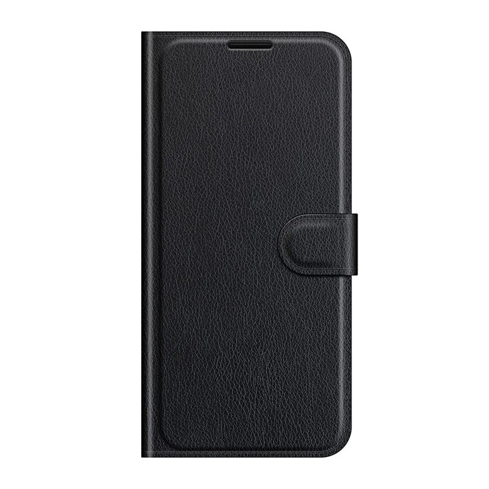 Wallet Design Folio Flip Litchi Texture Protective Soft PU Leather Phone Case with Stand for Samsung Galaxy A52s 5G/A52 4G/5G - Black - 2