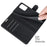 Wallet Design Folio Flip Litchi Texture Protective Soft PU Leather Phone Case with Stand for Samsung Galaxy A52s 5G/A52 4G/5G - Black - 7
