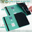 Card Slots Stand Design Tablet Protective Cover Case with Imprinted Tree and Deer Pattern for Samsung Galaxy Tab A7 10.4 (2022) / (2020) - Green - 5