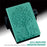 Card Slots Stand Design Tablet Protective Cover Case with Imprinted Tree and Deer Pattern for Samsung Galaxy Tab A7 10.4 (2022) / (2020) - Green - 7