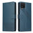 GQ.UTROBE 009 Series Phone Cover Case Wallet With Supporting Stand Multi-function Design for Samsung Galaxy A12 - Blue - 1