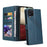 GQ.UTROBE 009 Series Phone Cover Case Wallet With Supporting Stand Multi-function Design for Samsung Galaxy A12 - Blue - 7