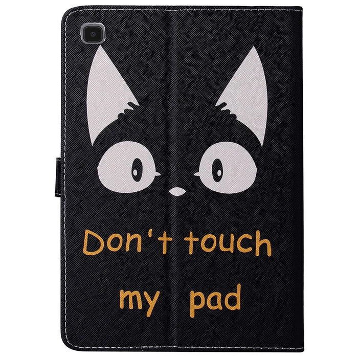For Samsung Galaxy Tab A7 10.4 (2020) / (2022) / T505 / T500 Pattern Printing Wallet Stand Leather Tablet Case - Cat Ears - 3