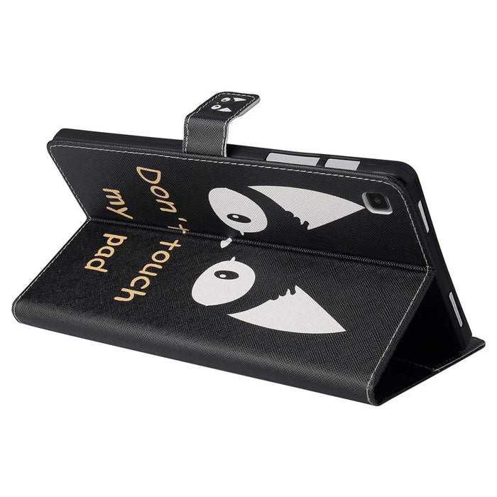 For Samsung Galaxy Tab A7 10.4 (2020) / (2022) / T505 / T500 Pattern Printing Wallet Stand Leather Tablet Case - Cat Ears - 4