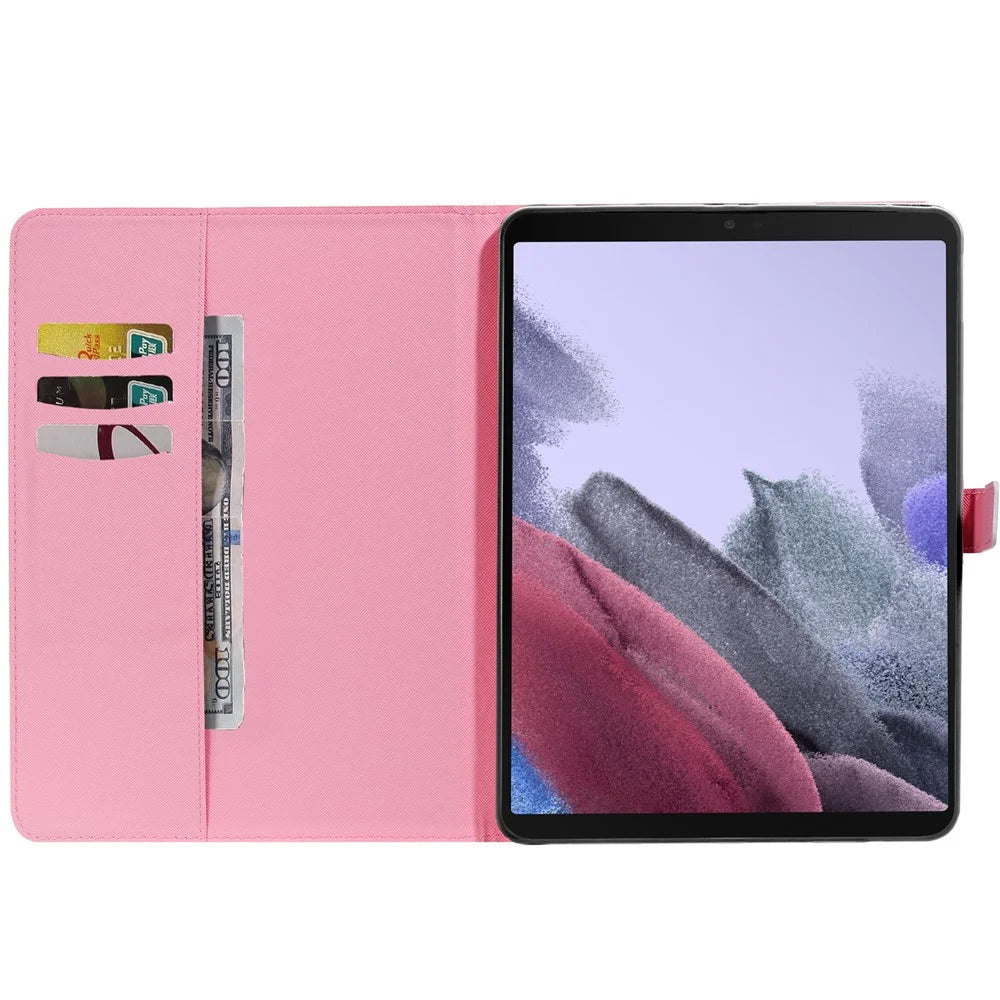 Pattern Printing Tablet Series-1 3D Pattern Printing Auto Wake/Sleep Leather Tablet Stand Protective Case Shell for Samsung Galaxy Tab A7 Lite 8.7-inch/T225/T220 - Girl under Tree - 5