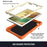 Butterfly Shape Kickstand Design Color Contrast Tablet Cover Case with Shoulder Strap for Samsung Galaxy Tab A7 Lite 8.7-inch - Beige/Orange - 2