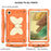 Butterfly Shape Kickstand Design Color Contrast Tablet Cover Case with Shoulder Strap for Samsung Galaxy Tab A7 Lite 8.7-inch - Beige/Orange - 4