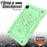 Butterfly Shape Kickstand Solid Color PC + Silicone Tablet Case Protective Shell with Shoulder Strap for Samsung Galaxy Tab A7 Lite 8.7-inch - Green - 3